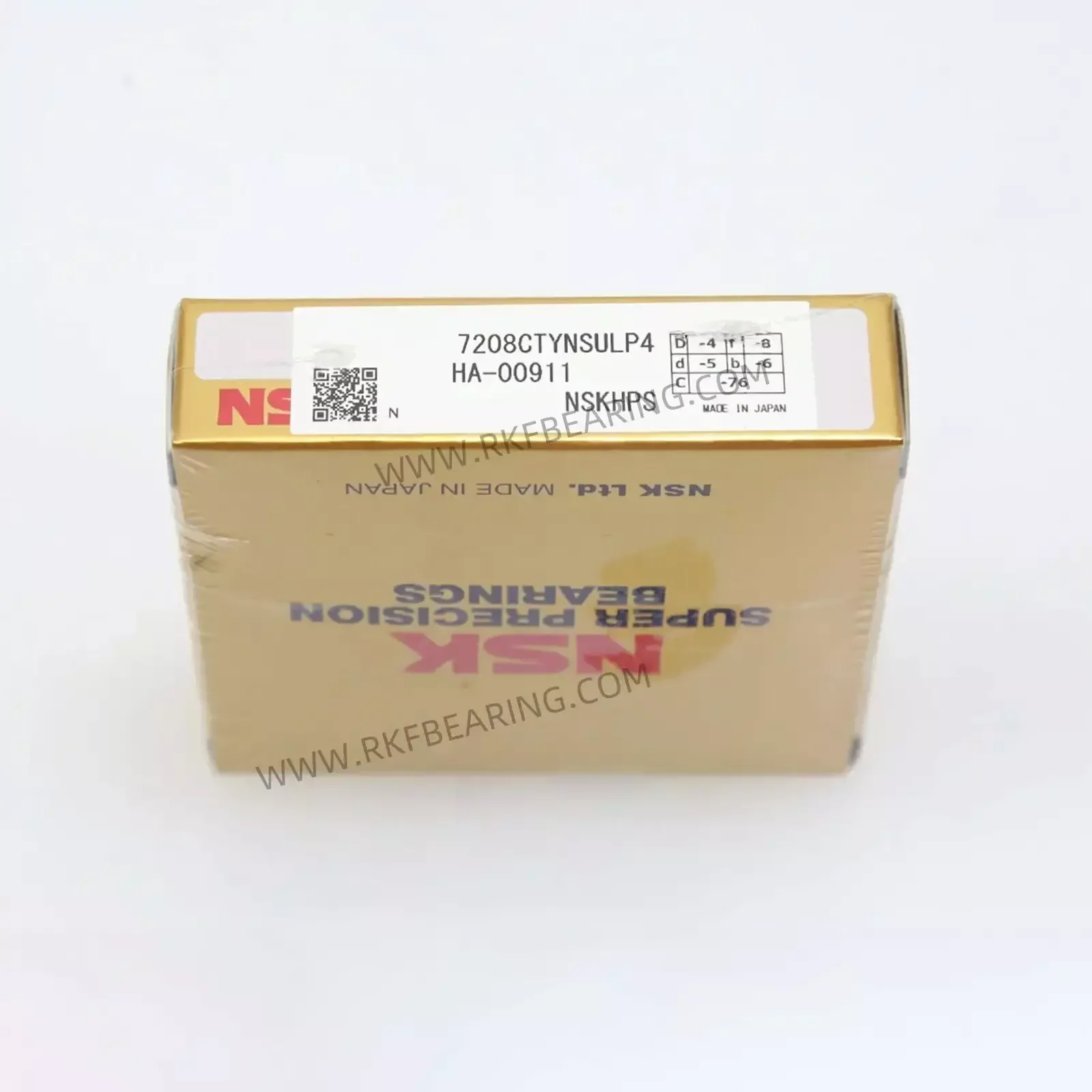7208CTYNSULP4 NSK 40*80*18mm angular contact ball bearing