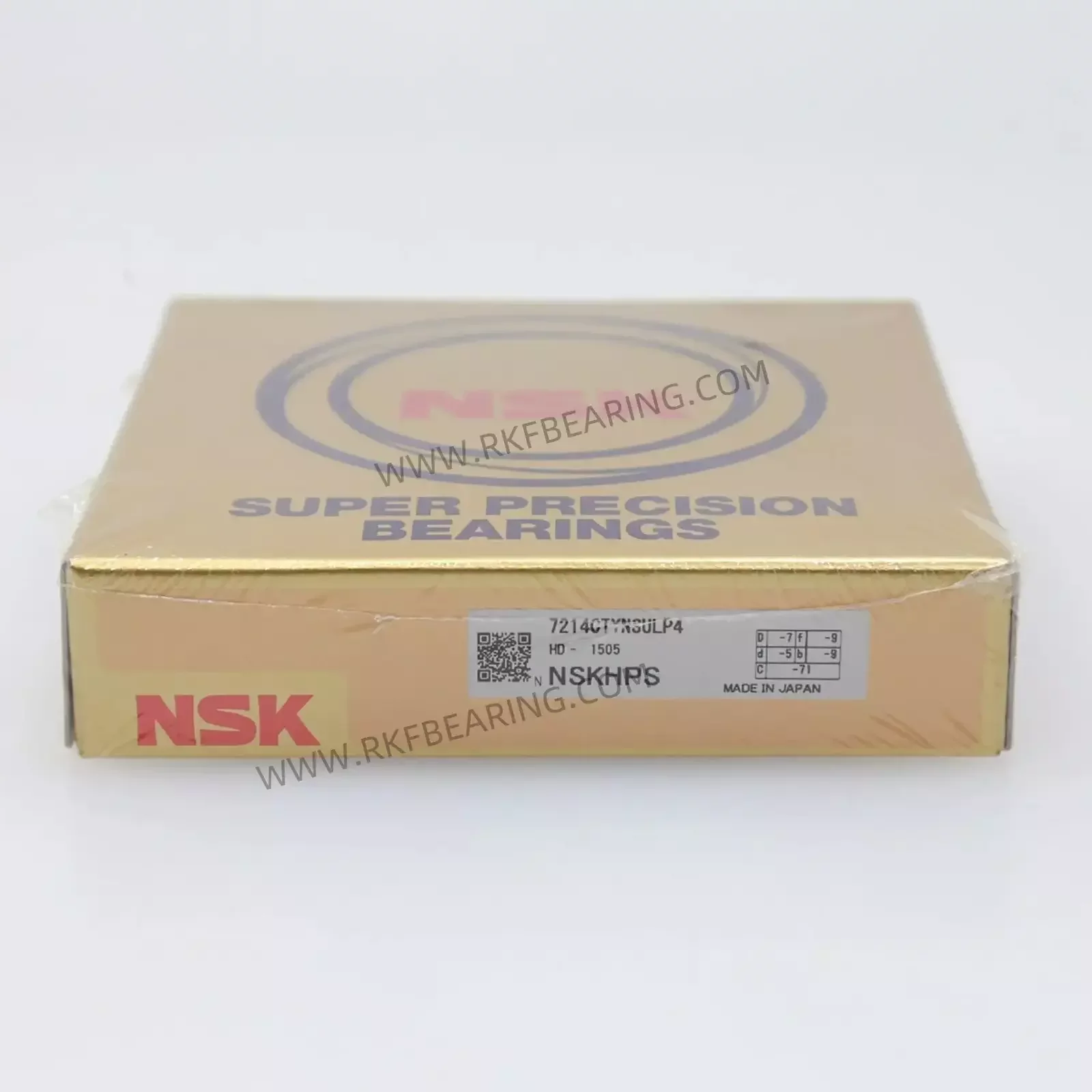 7214CTYNSULP4 NSK 70*125*24mm angular contact ball bearing